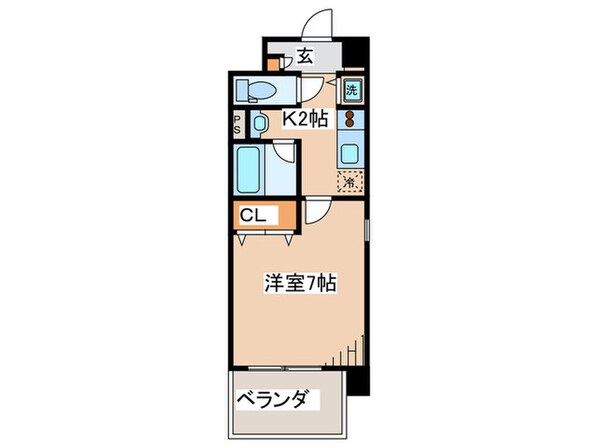 コンセ－ルＫＵＮＩの物件間取画像